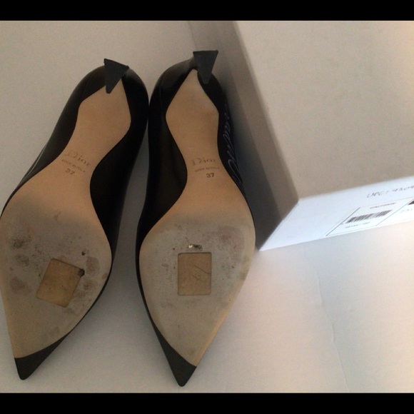 Christian Dior Blk Leather Paradise Pumps sz.37 - Picture 4 of 6
